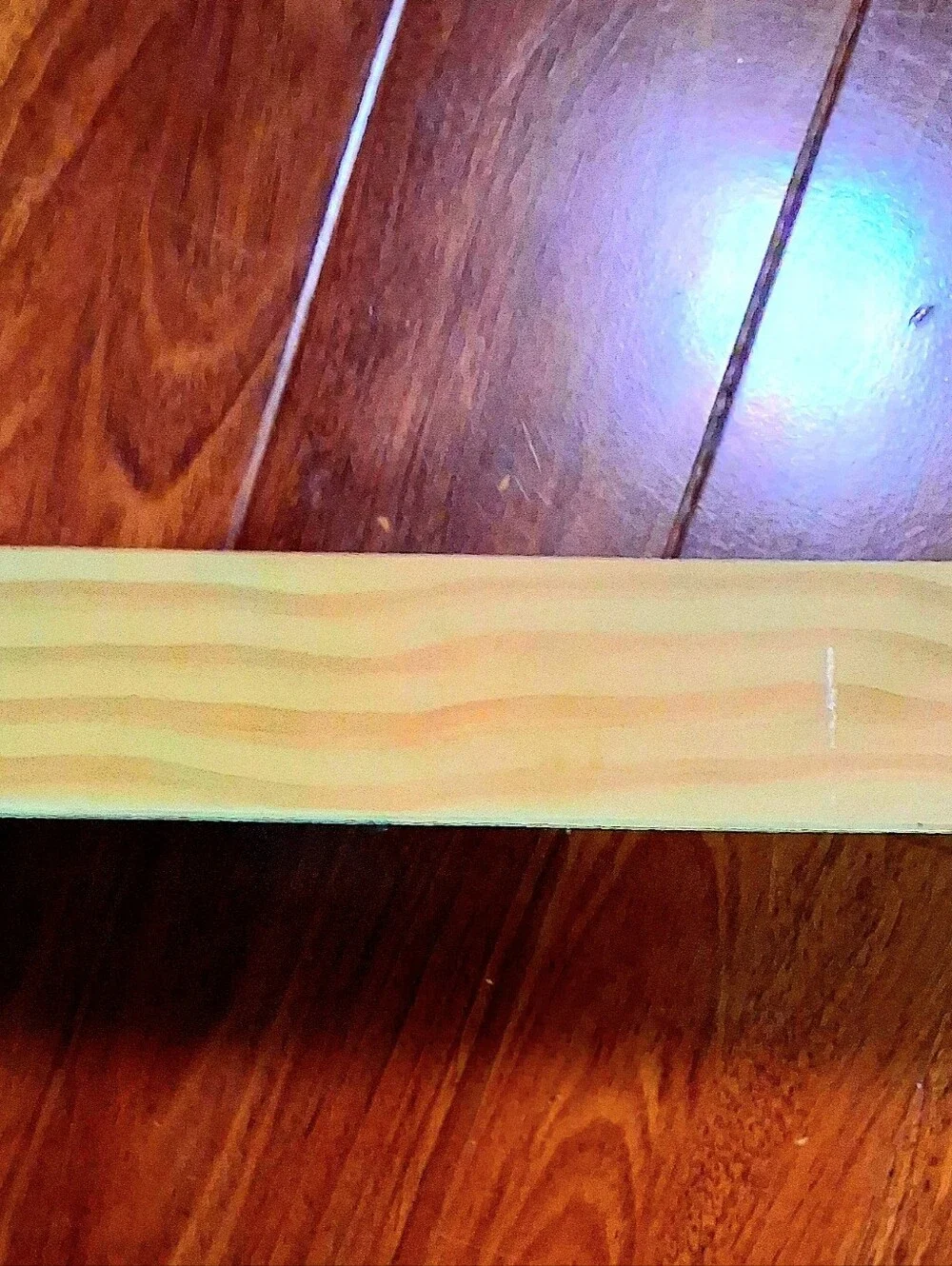 Wooden Trey With Mirror Backing & Metal Handles
